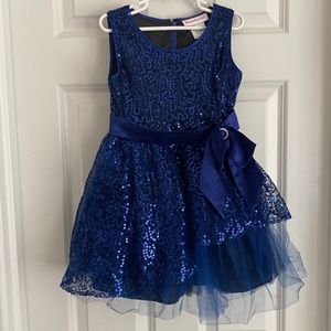 American Girl Blue sequin dress